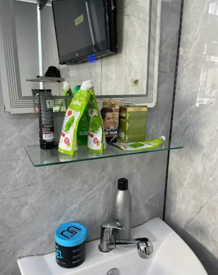Barber products inside Can Gents Salon